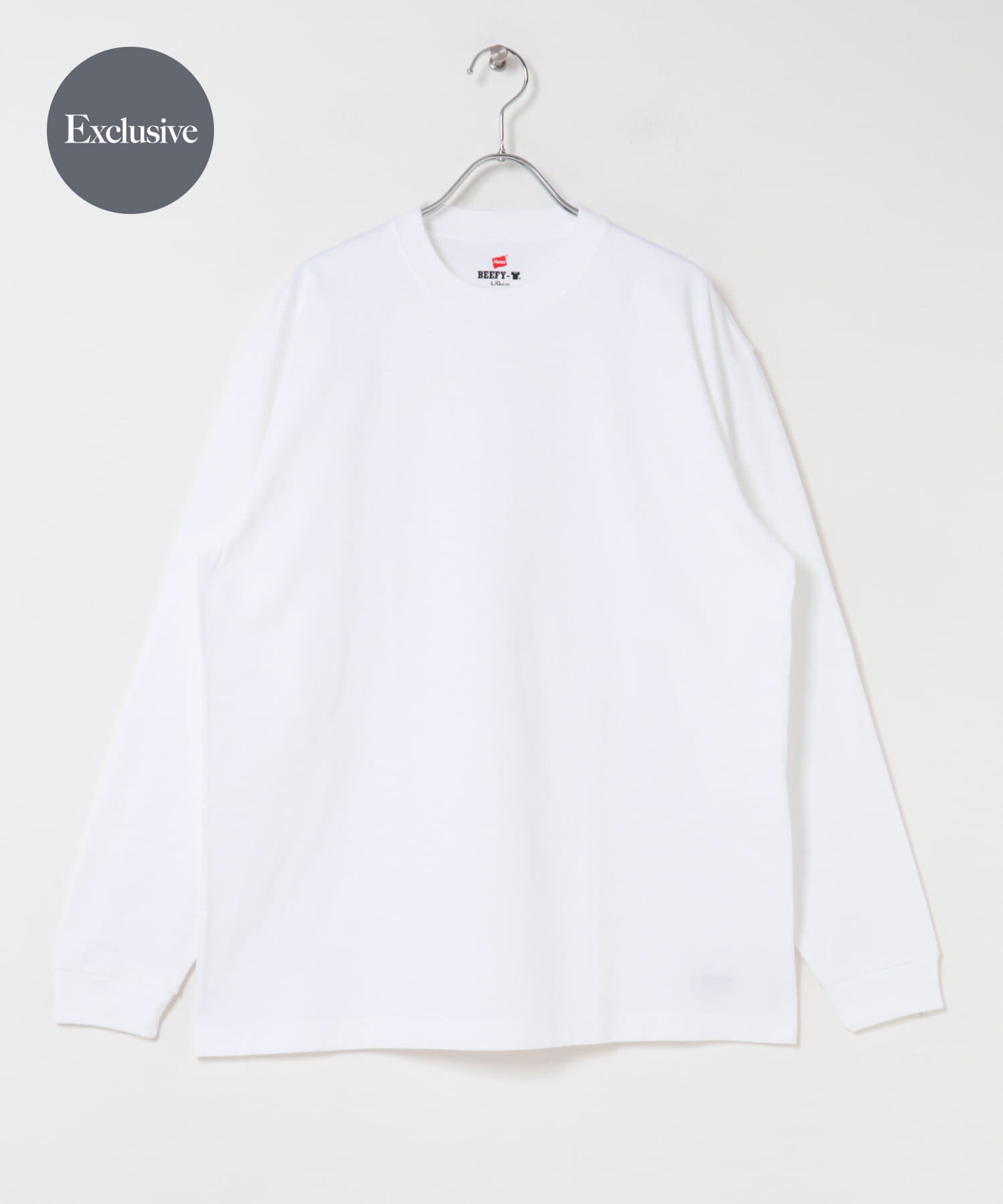 URBAN RESEARCH DOORS「『別注』HANES&times;DOORS　BEEFY-T DOORS FIT LONG-SLEEVE」|Tシャツ・カットソー|ホワイト