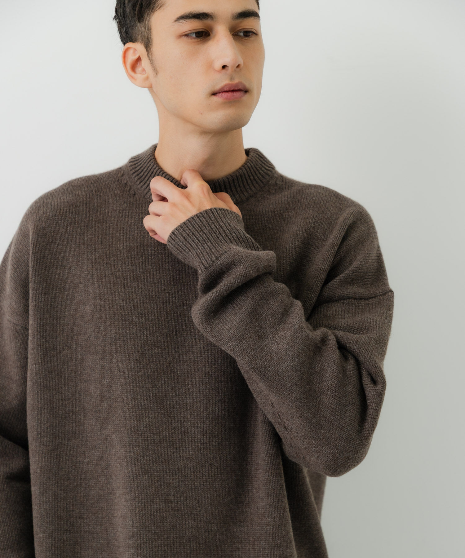 URBAN RESEARCH「new basic　WOOL CASHMERE CHUNKY SWEATER」|ニット・セーター|