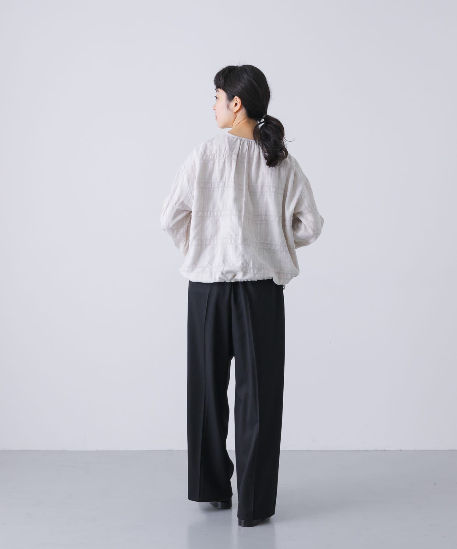 かぐれ「シャドーチェックドロストカーディガン」|カーディガン|