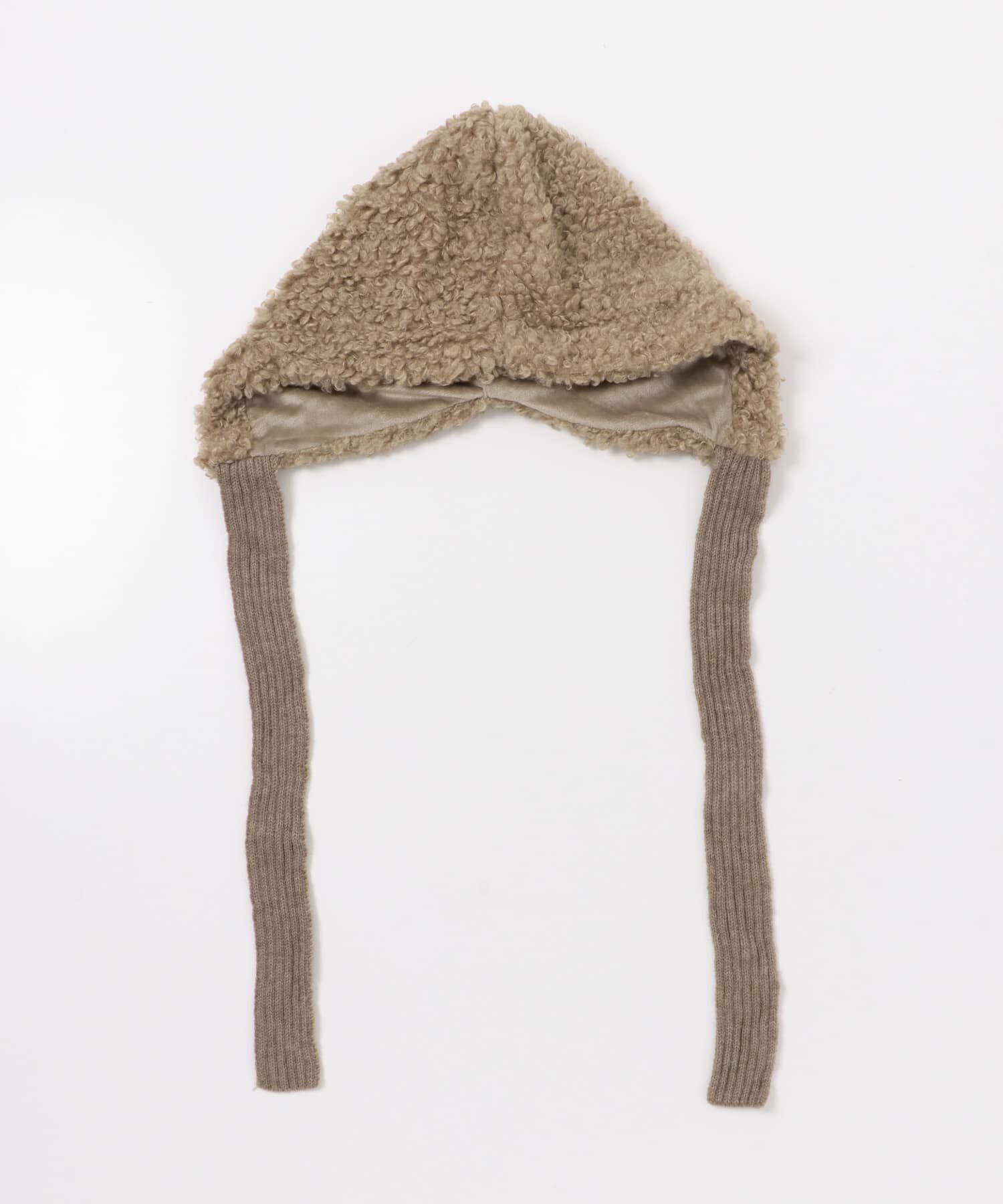 SMELLY「ループボアボンネット」|ニット帽|