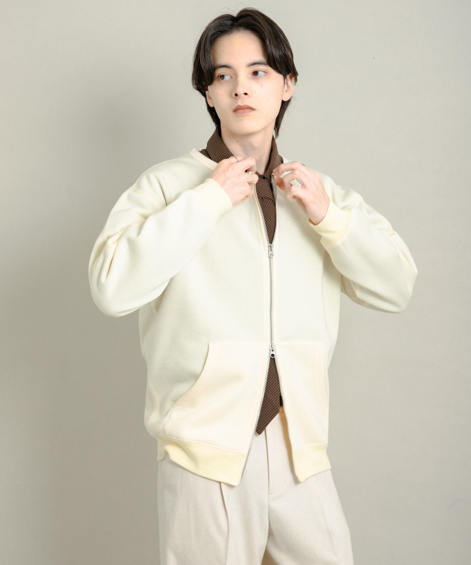 SENSE OF PLACE by URBAN RESEARCH「ウラキモウクルーネックジップスウェット」|スウェット・ジャージ|