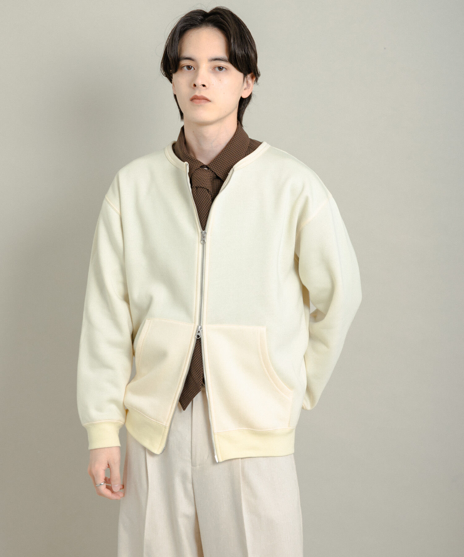 SENSE OF PLACE by URBAN RESEARCH「ウラキモウクルーネックジップスウェット」|スウェット・ジャージ|