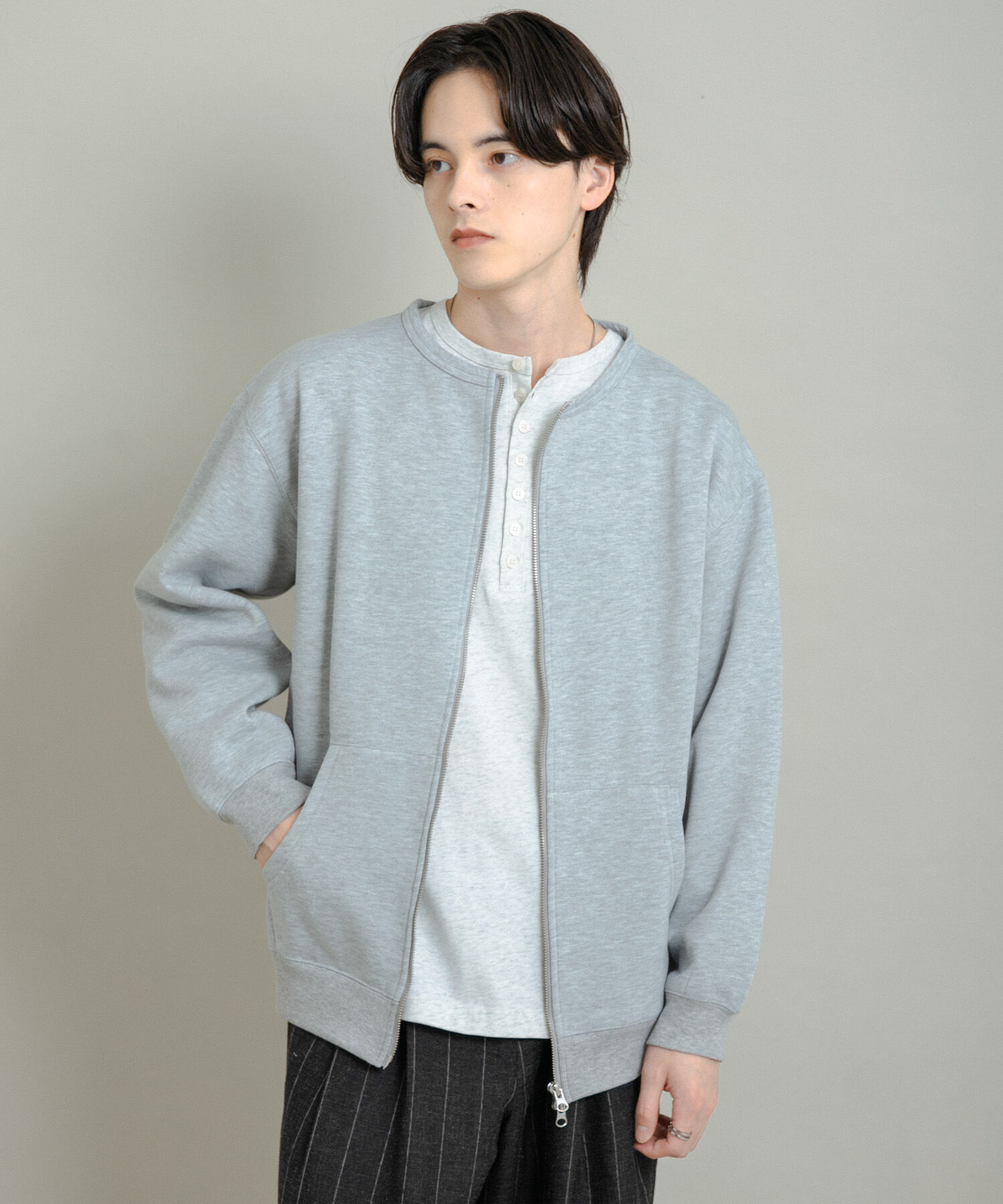 SENSE OF PLACE by URBAN RESEARCH「ウラキモウクルーネックジップスウェット」|スウェット・ジャージ|