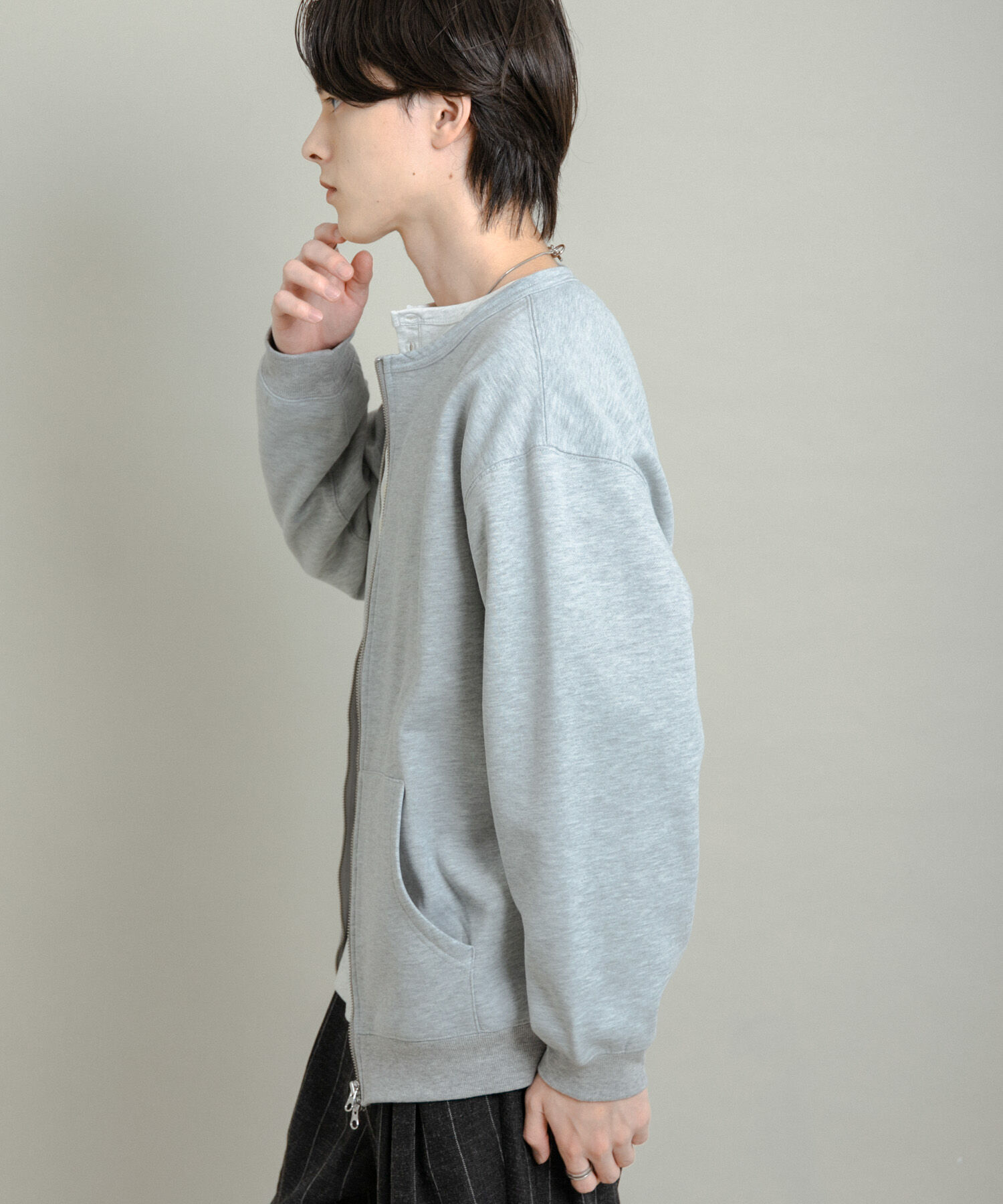 SENSE OF PLACE by URBAN RESEARCH「ウラキモウクルーネックジップスウェット」|スウェット・ジャージ|