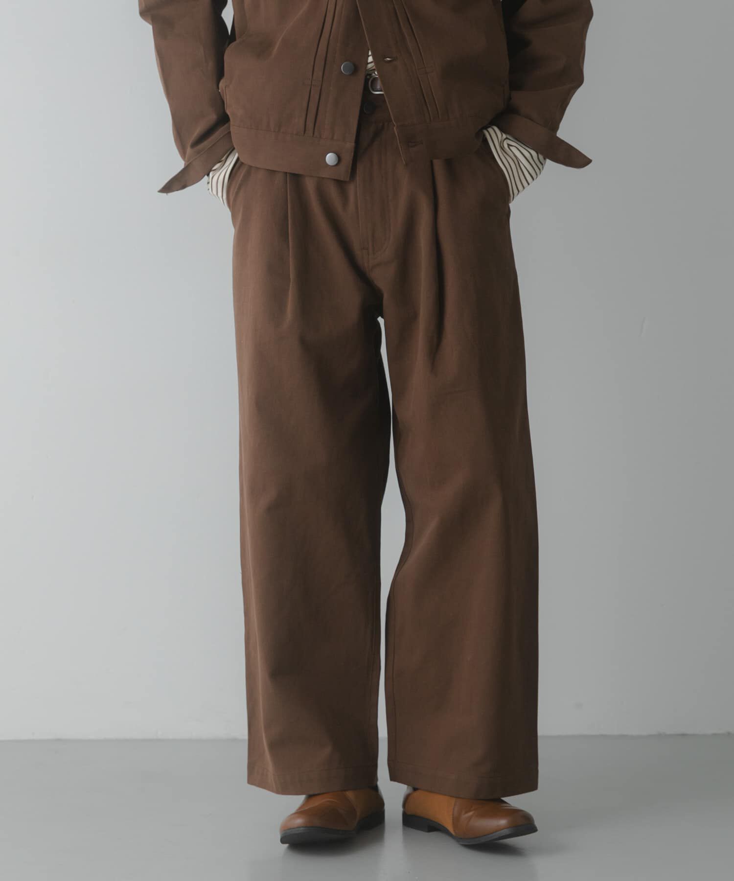 SENSE OF PLACE by URBAN RESEARCH「コットンツイルタックワイドパンツ」|その他|