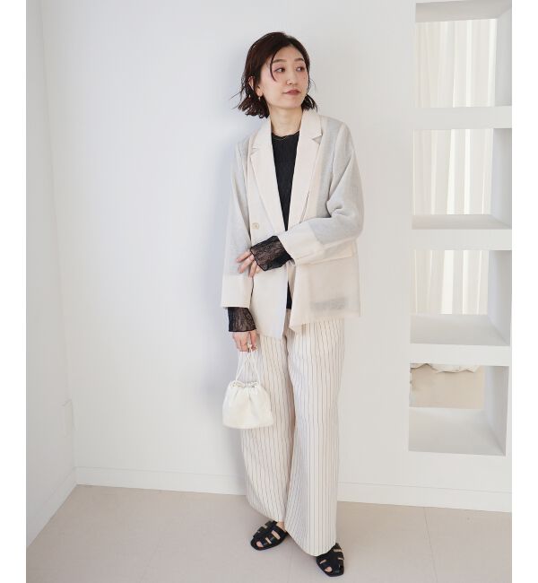  「袖切替シアーワッシャープルオーバー」|Tシャツ・カットソー|