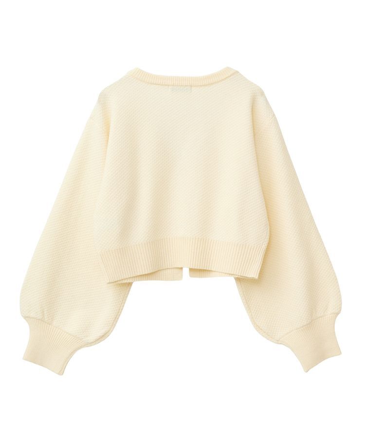 earth music&ecology「パールボタンショートニットカーディガン」|カーディガン|