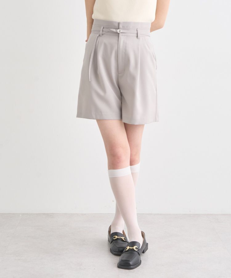 earth music&ecology「ウエストベルト付きショートパンツ」|その他|