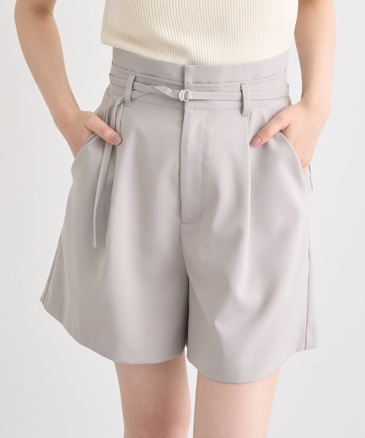 earth music&ecology「ウエストベルト付きショートパンツ」|その他|