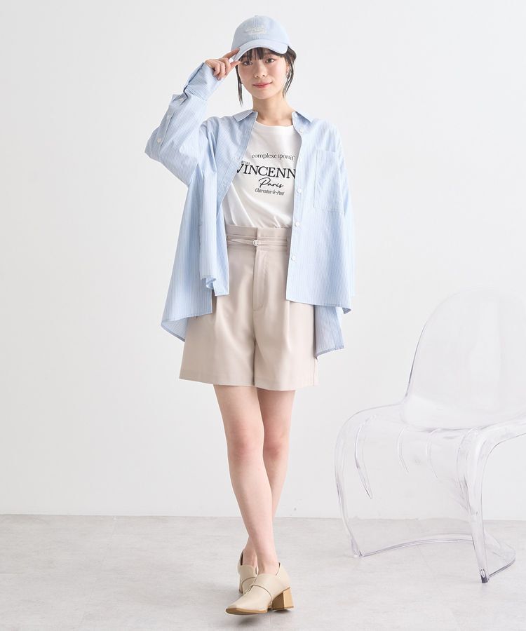 earth music&ecology「ウエストベルト付きショートパンツ」|その他|