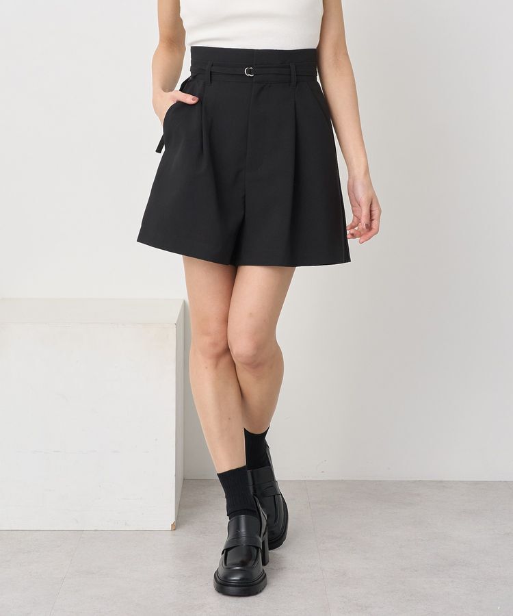 earth music&ecology「ウエストベルト付きショートパンツ」|その他|