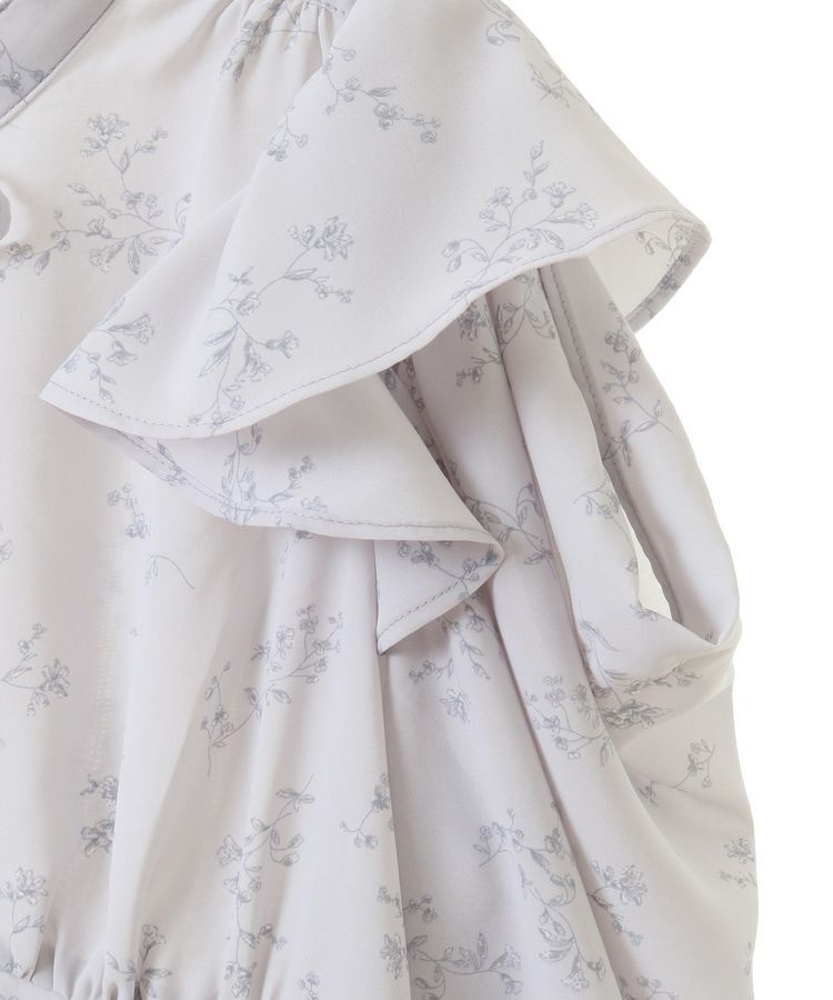earth music&ecology「ラッフルショルダーフラワーワンピース」|ワンピース|