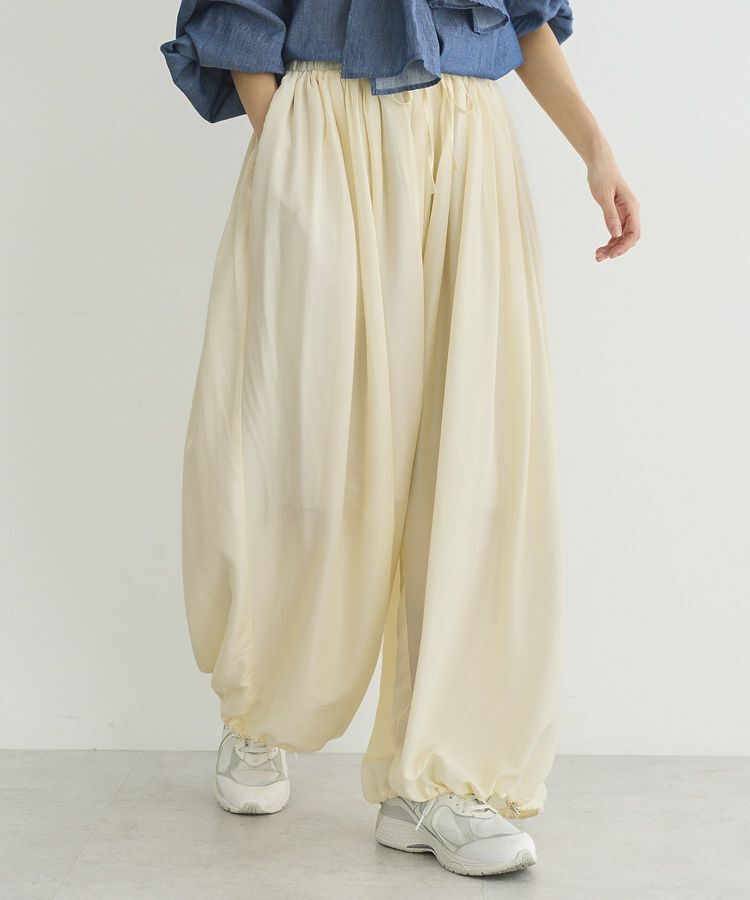 GARAGE OF GOOD CLOTHING「サテンバルーンギャザーパンツ」|その他|Off White