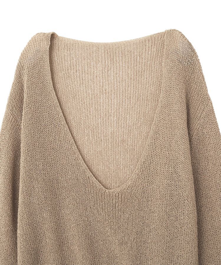 GARAGE OF GOOD CLOTHING「【日本製】ペーパーヤーンＶネックシアープルオーバー」|ニット・セーター|