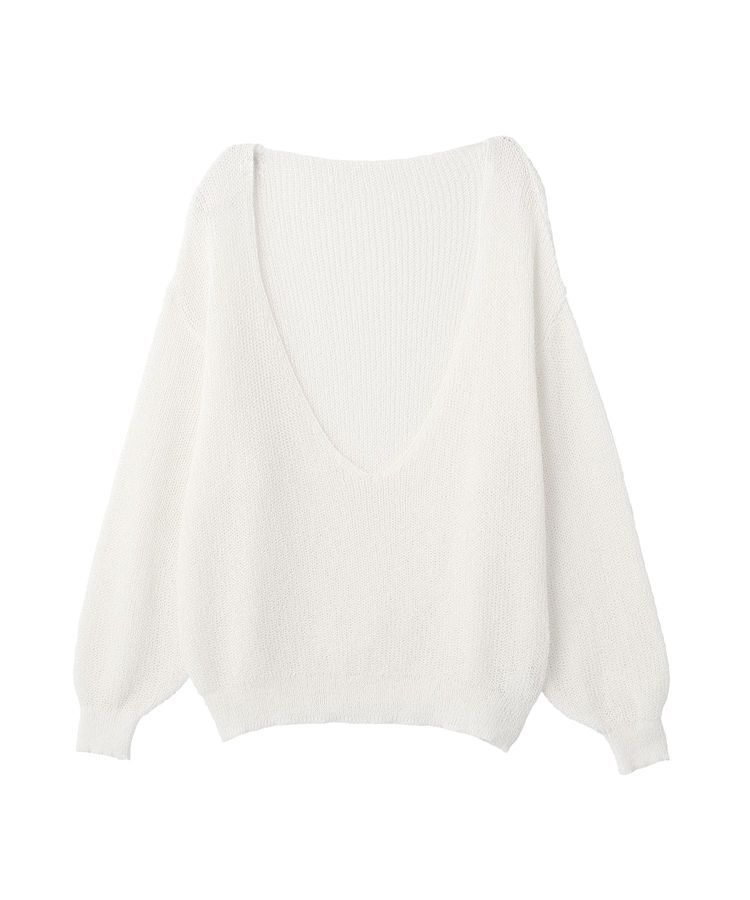 GARAGE OF GOOD CLOTHING「【日本製】ペーパーヤーンＶネックシアープルオーバー」|ニット・セーター|