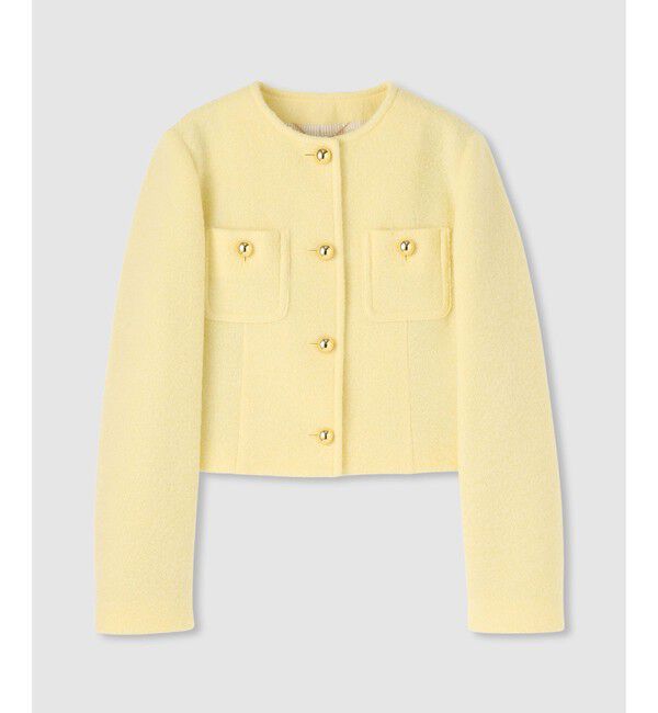 allureville「ブークレーノーカラージャケット」|ノーカラージャケット|