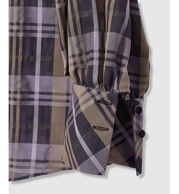 allureville「シアーチェックボウブラウス」|シャツ・ブラウス|