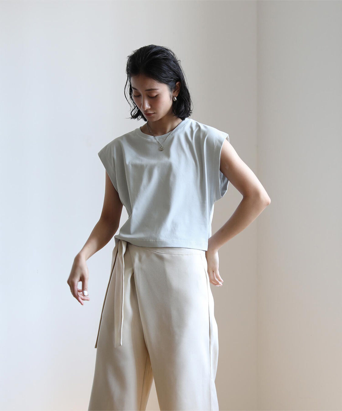 ur's「汗染み防止ワイドスリーブTシャツ」|Tシャツ・カットソー|