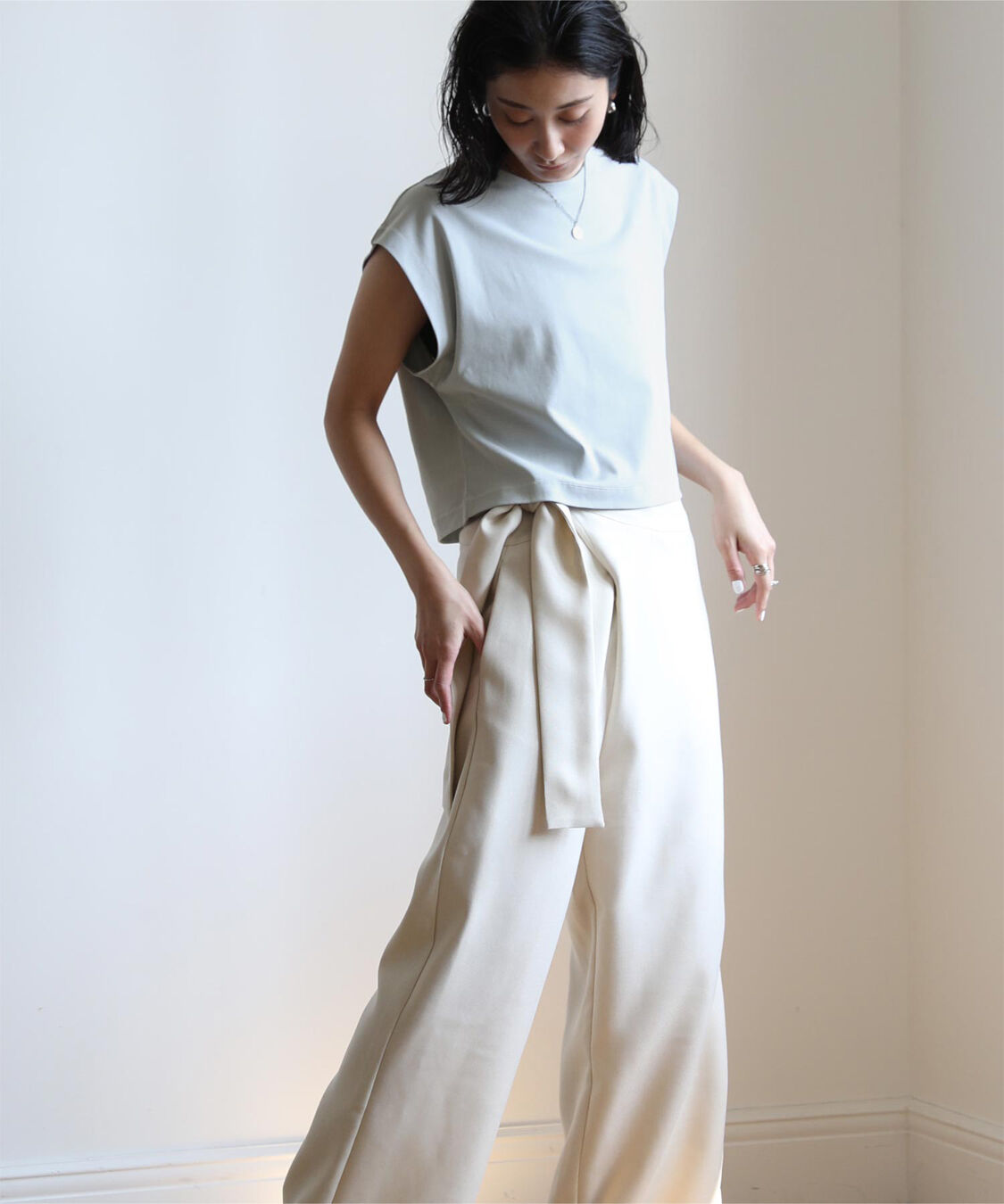 ur's「汗染み防止ワイドスリーブTシャツ」|Tシャツ・カットソー|