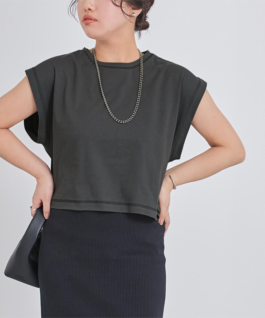 ur's「汗染み防止ワイドスリーブTシャツ」|Tシャツ・カットソー|