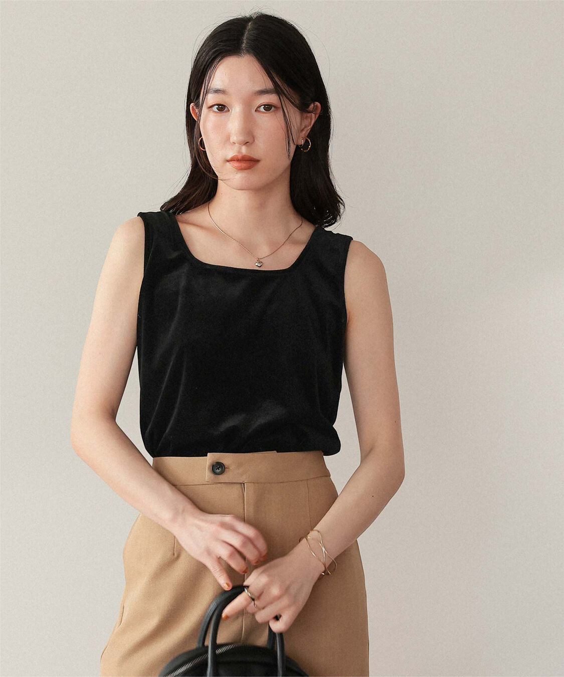 titivate「前後2wayシアーベロアタンクトップ」|タンクトップ|