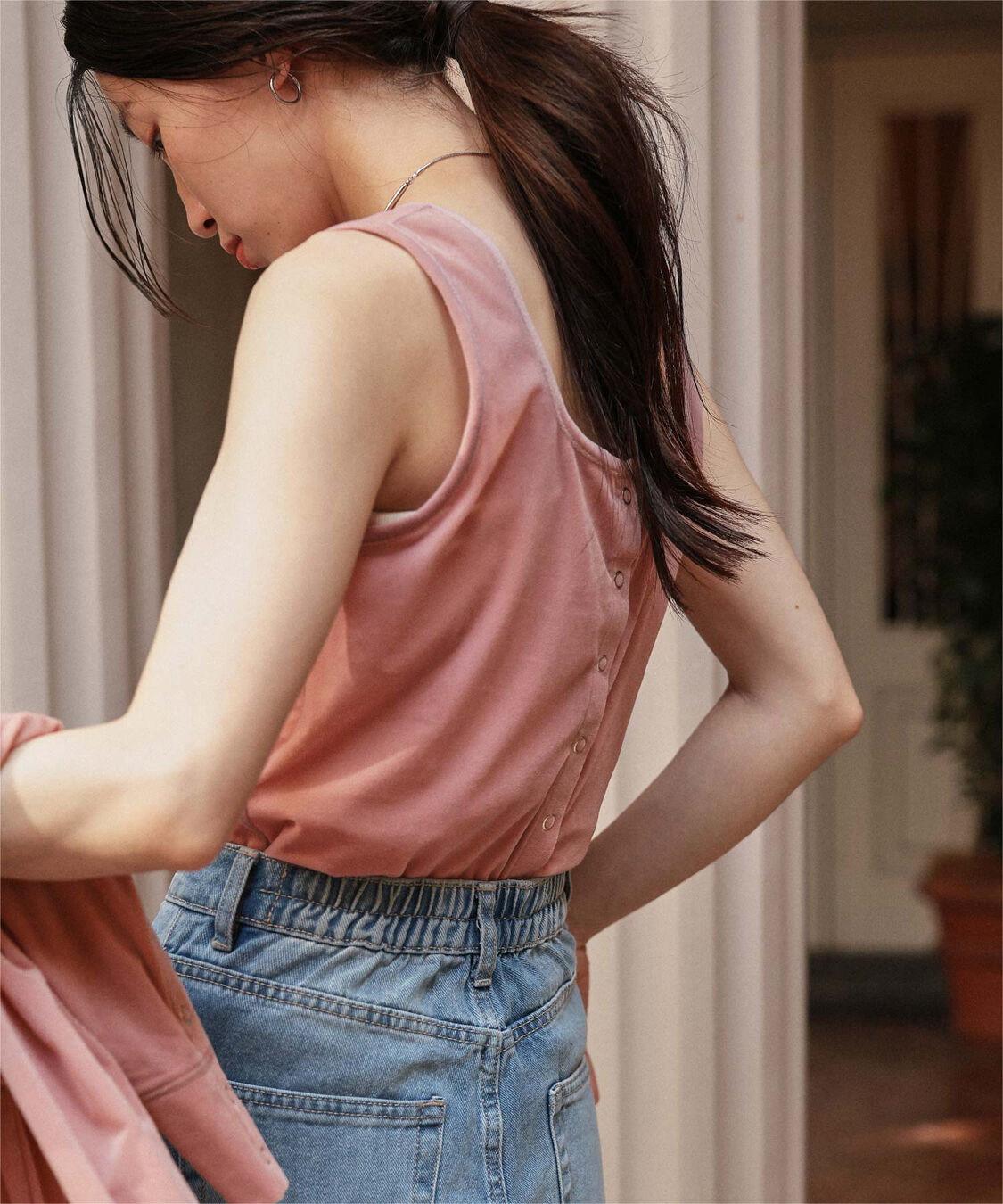 titivate「前後2wayシアーベロアタンクトップ」|タンクトップ|