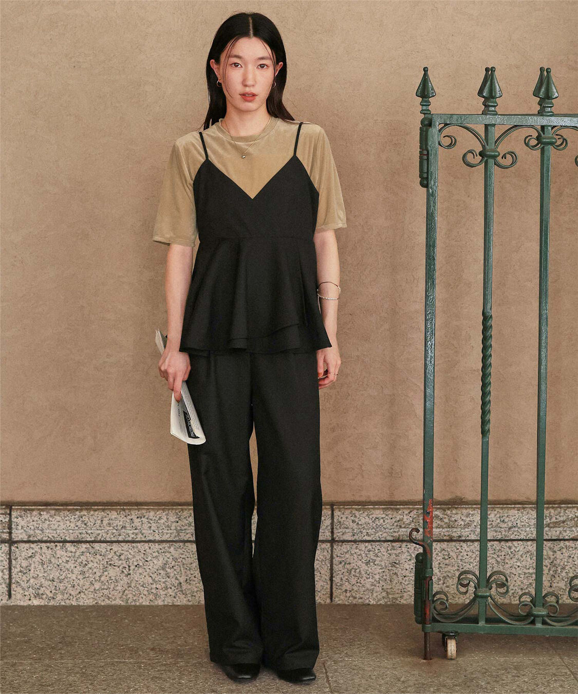 titivate「シアーベロア半袖Tシャツ」|Tシャツ・カットソー|