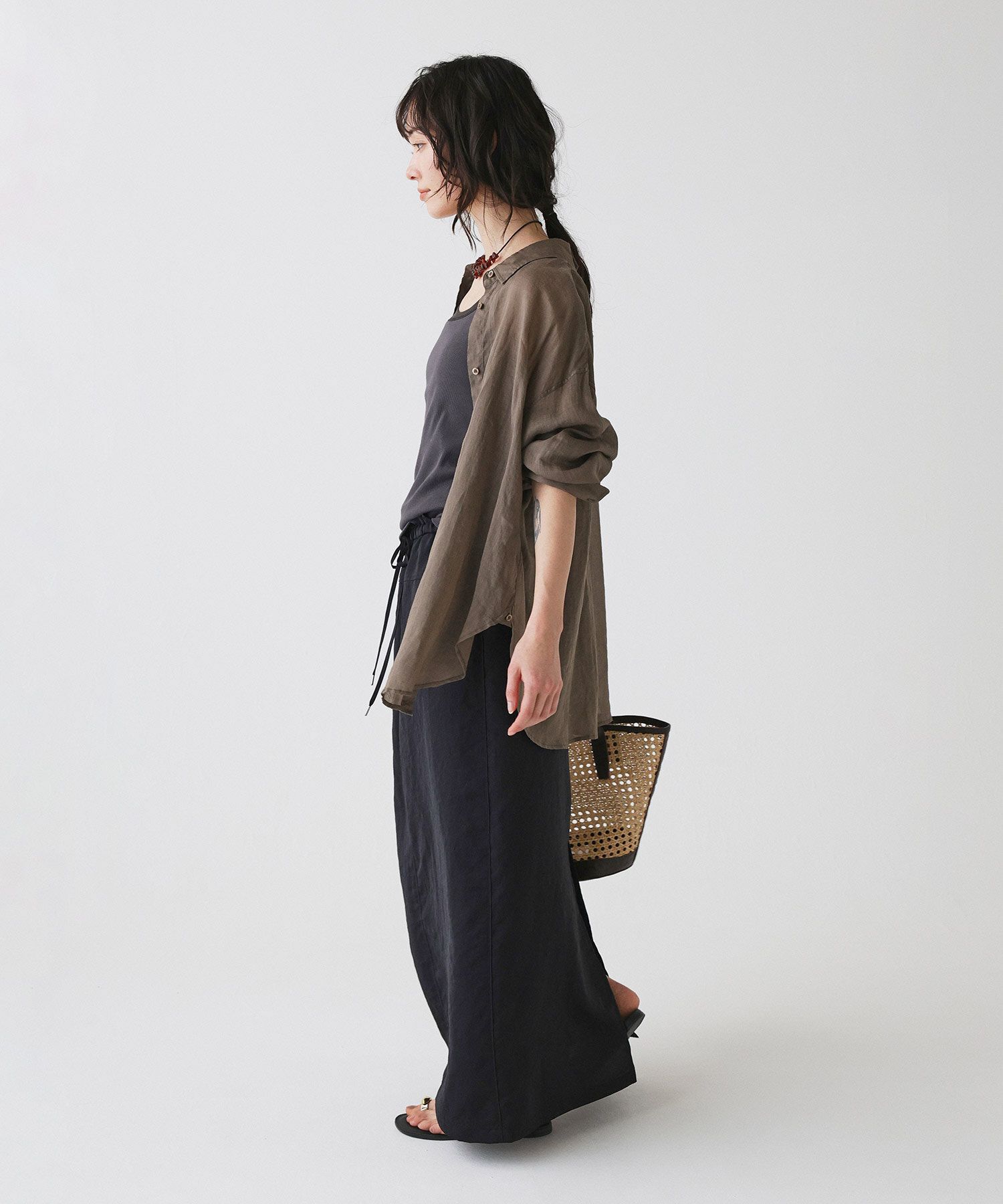 BABYLONE「ラミーシアーカシュクールシャツ」|シャツ・ブラウス|