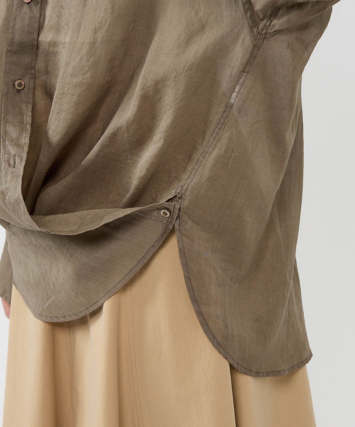 BABYLONE「ラミーシアーカシュクールシャツ」|シャツ・ブラウス|