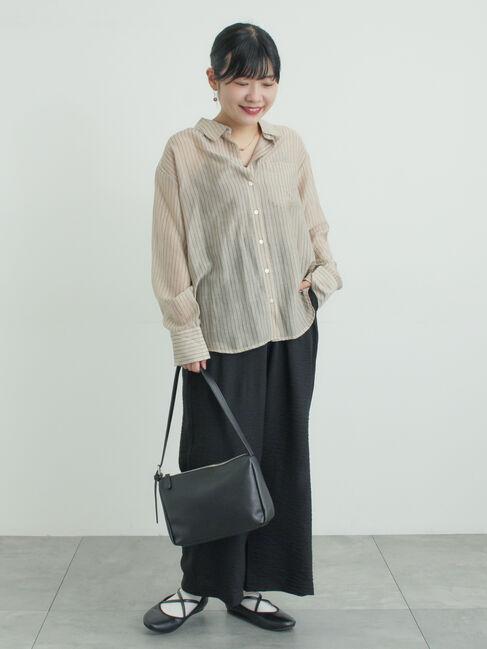 Samansa Mos2「柄アソートシアーシャツ」|シャツ・ブラウス|