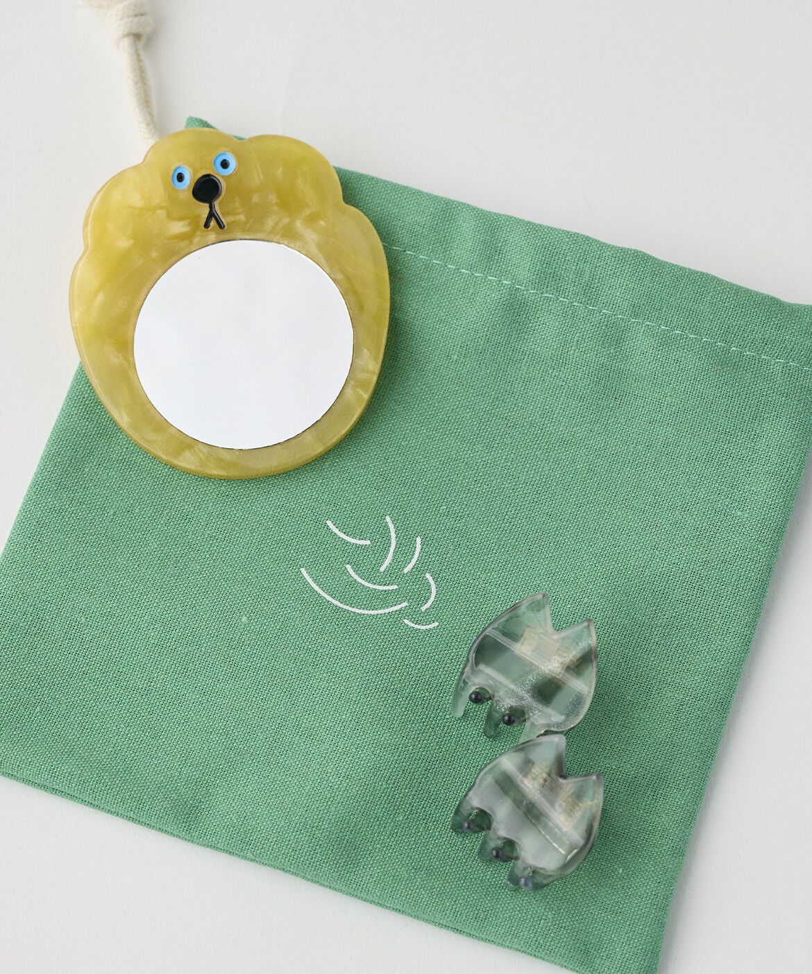 INED「《SUPERIOR CLOSET》ANIMAL ミラー/ヘアクリップ《TRESSE》」|その他|イエロー