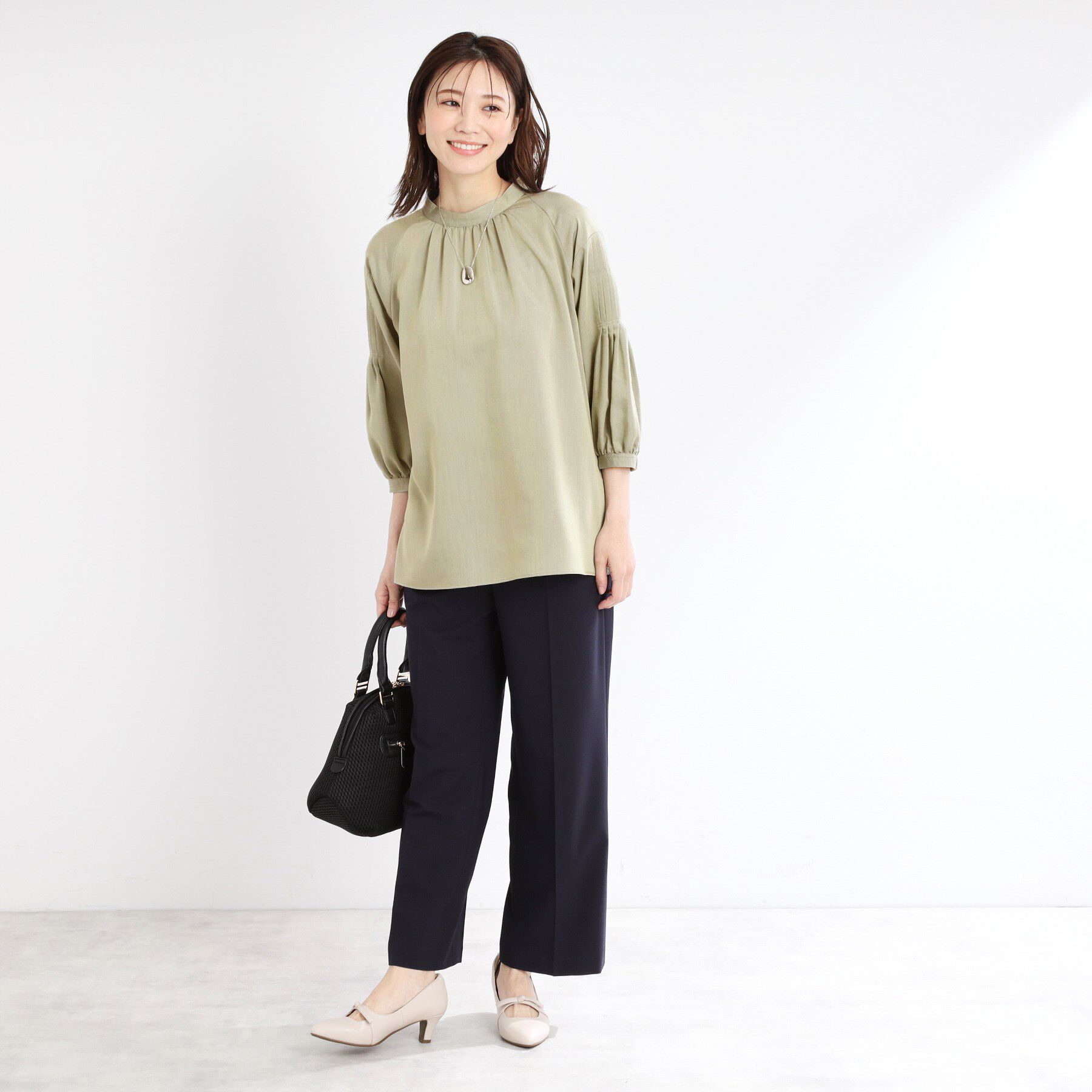 Reflect「【洗える】オフボディシャツブラウス」|シャツ・ブラウス|