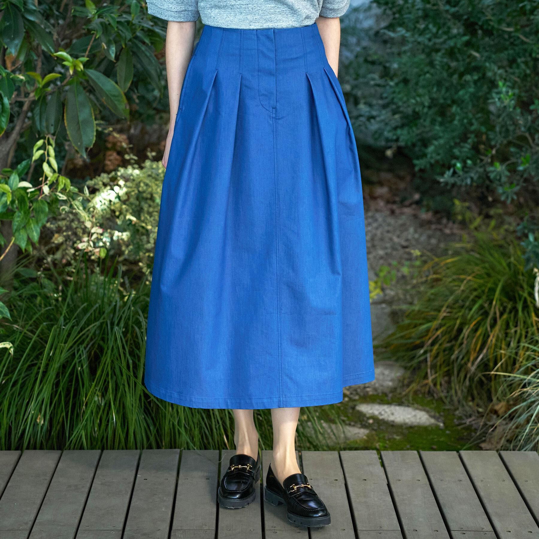 DRESSTERIOR「クールタッチタックデニムスカート」|スカート|