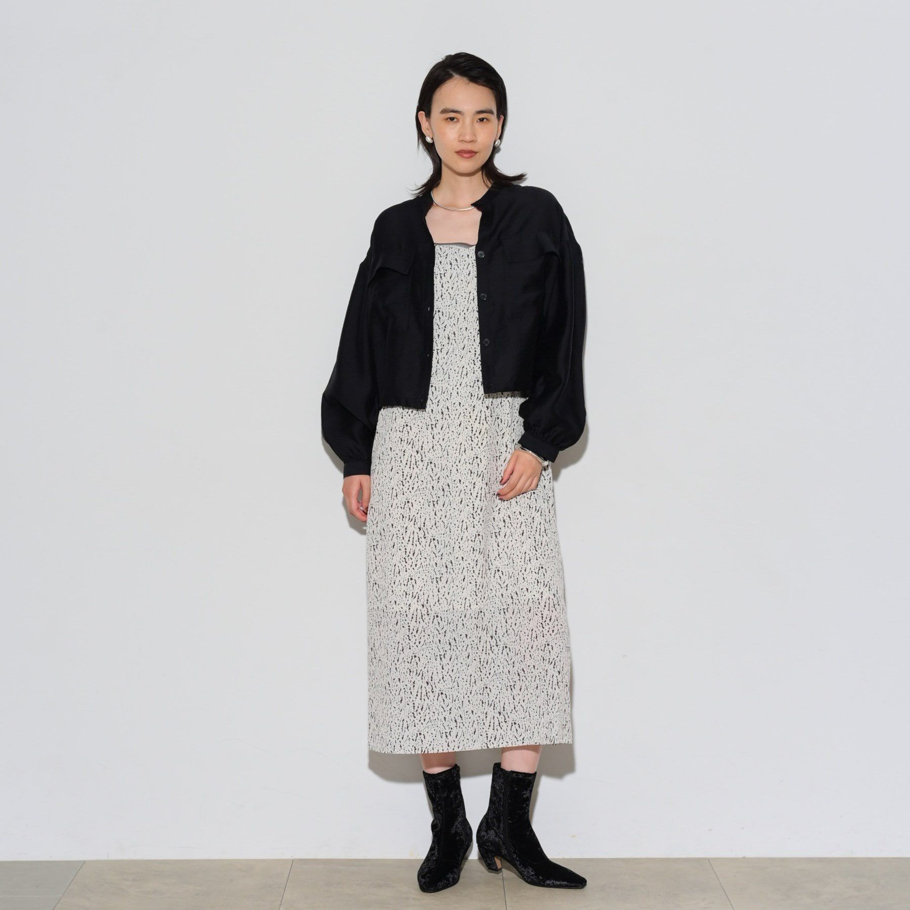 GALLEST「変形ドットキャミワンピース」|ワンピース|ｵﾌﾎﾜｲﾄ(503)