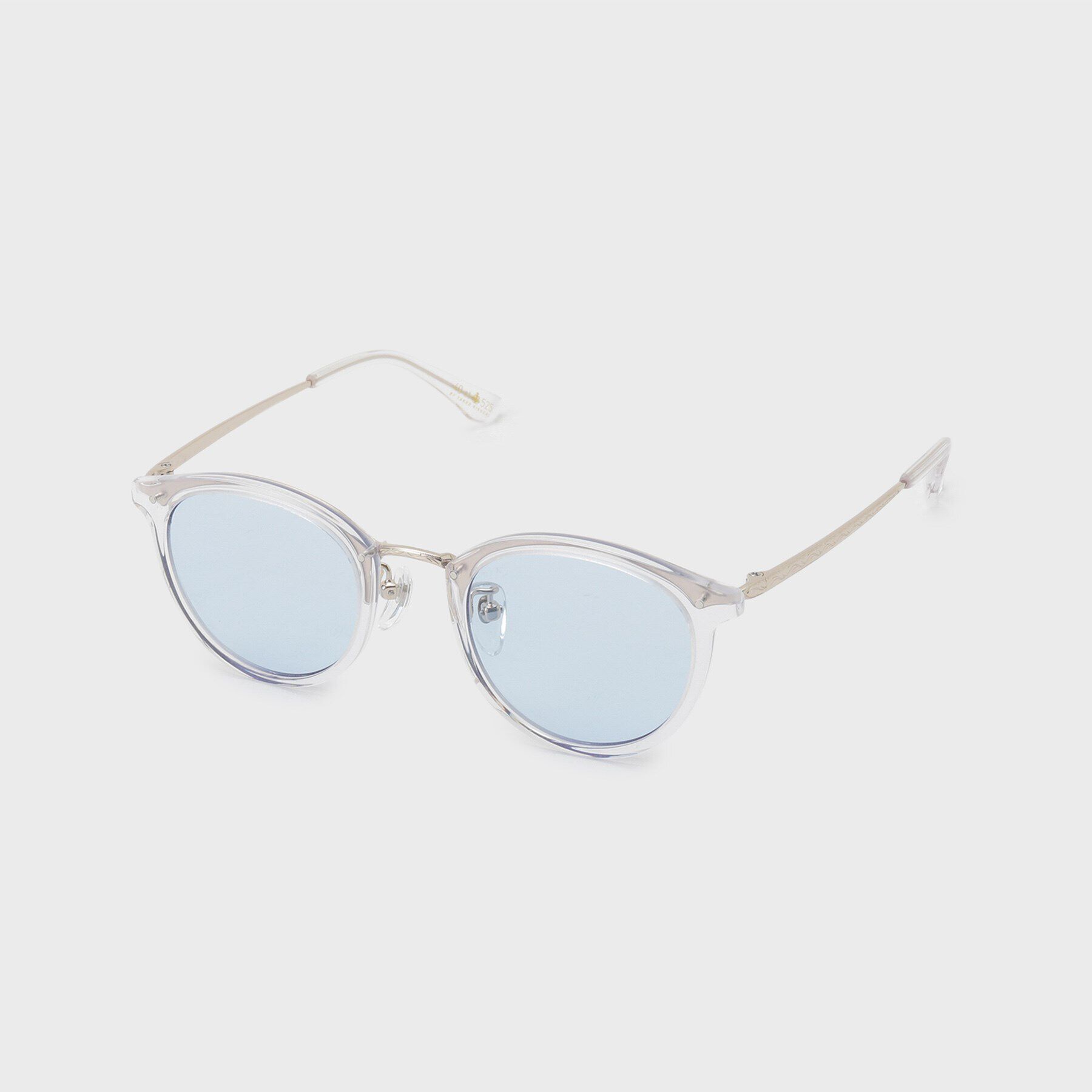 40CARATS&525「40ct&525 ボストン型サングラス」|メガネ|シルバー(006)