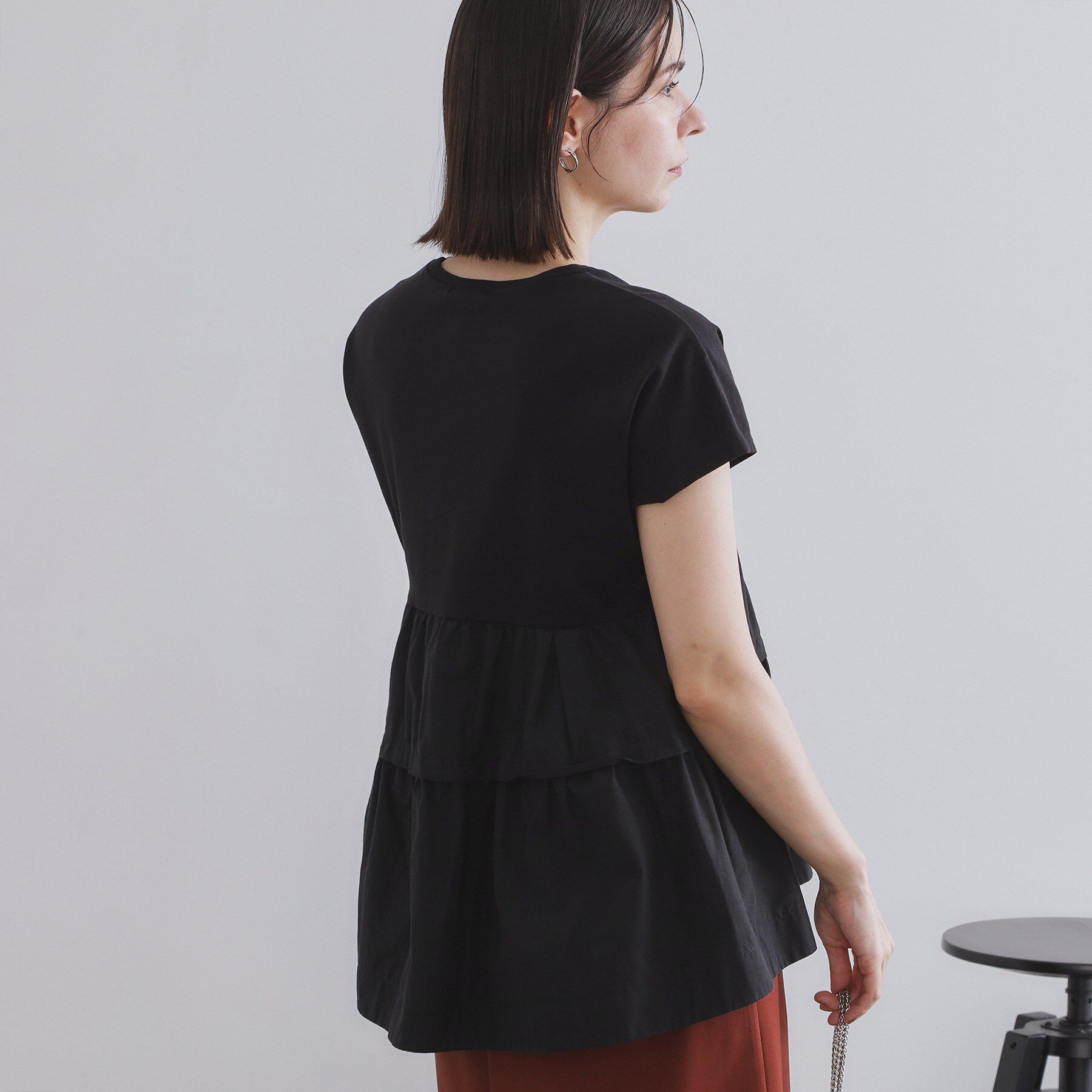 OPAQUE.CLIP「ドッキングティアードトップス【洗濯機洗い可】」|Tシャツ・カットソー|