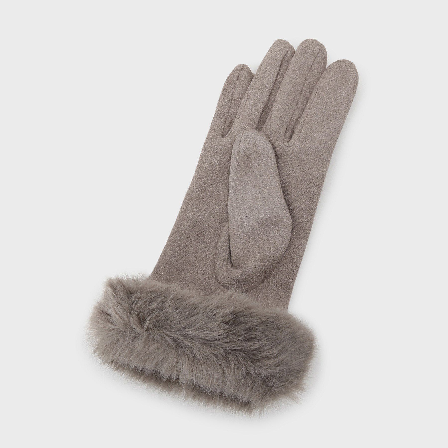 OPAQUE.CLIP「フェイクファー付きグローブ」|手袋|