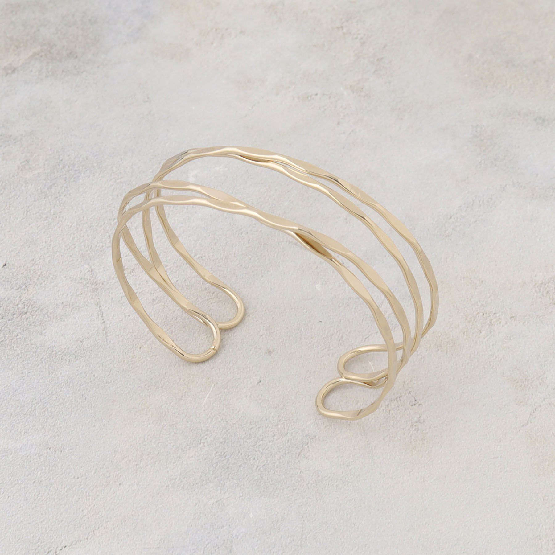 OPAQUE.CLIP「クロスメタルバングル」|ブレスレット・バングル|ゴールド(007)