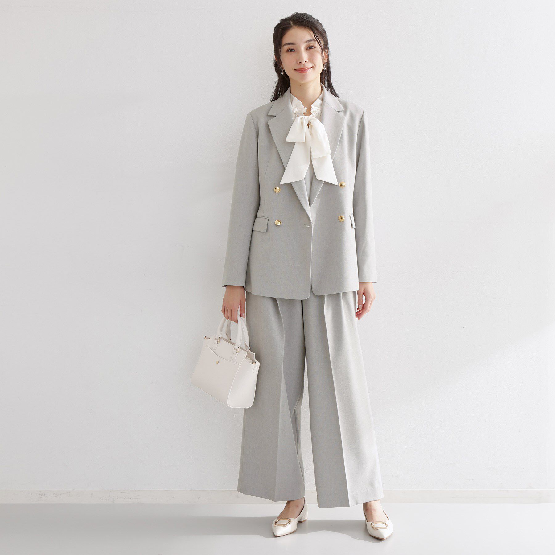 THE SHOP TK「【通勤・セレモニー】CAVIAN 金ボタンダブルブレストジャケット」|テーラードジャケット|