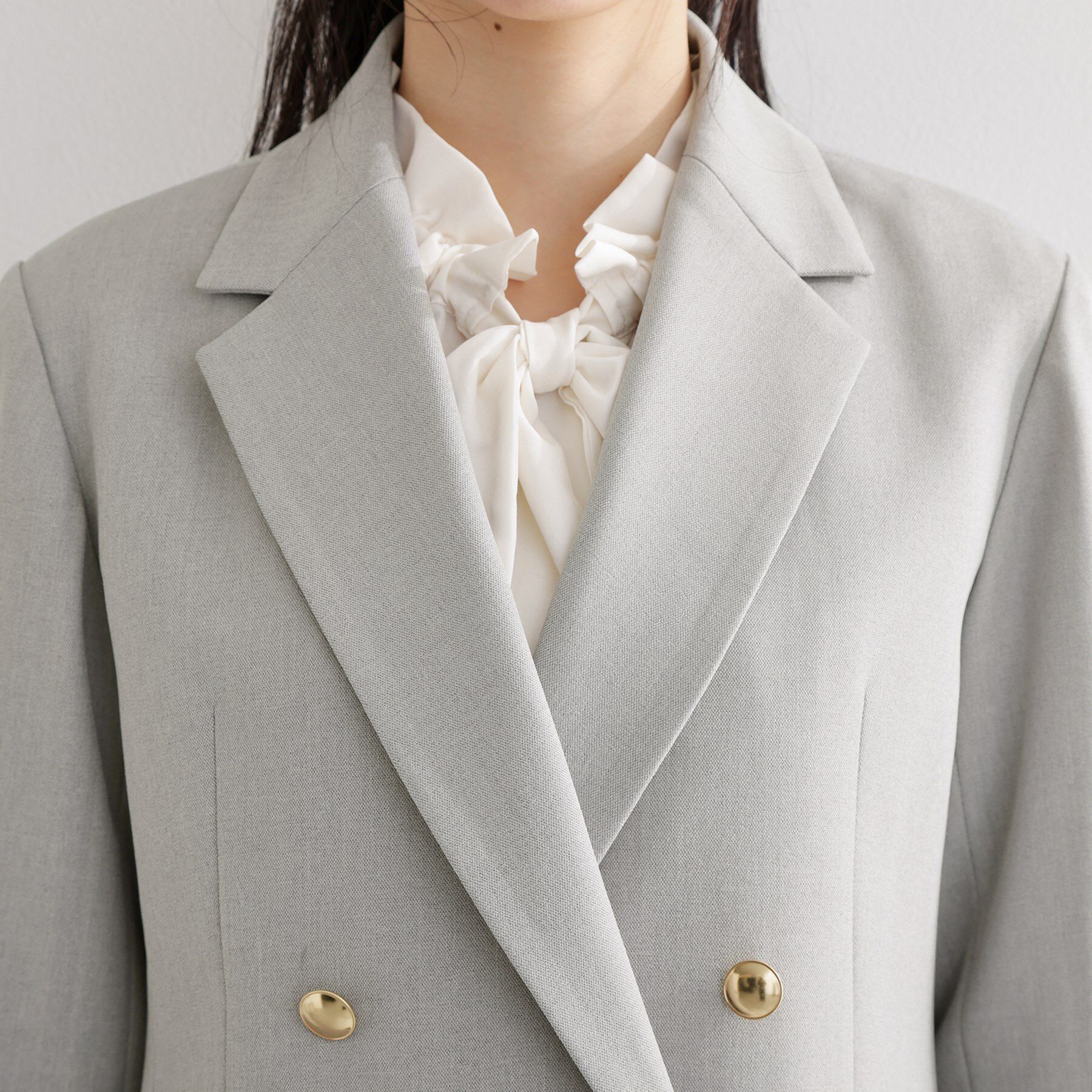 THE SHOP TK「【通勤・セレモニー】CAVIAN 金ボタンダブルブレストジャケット」|テーラードジャケット|