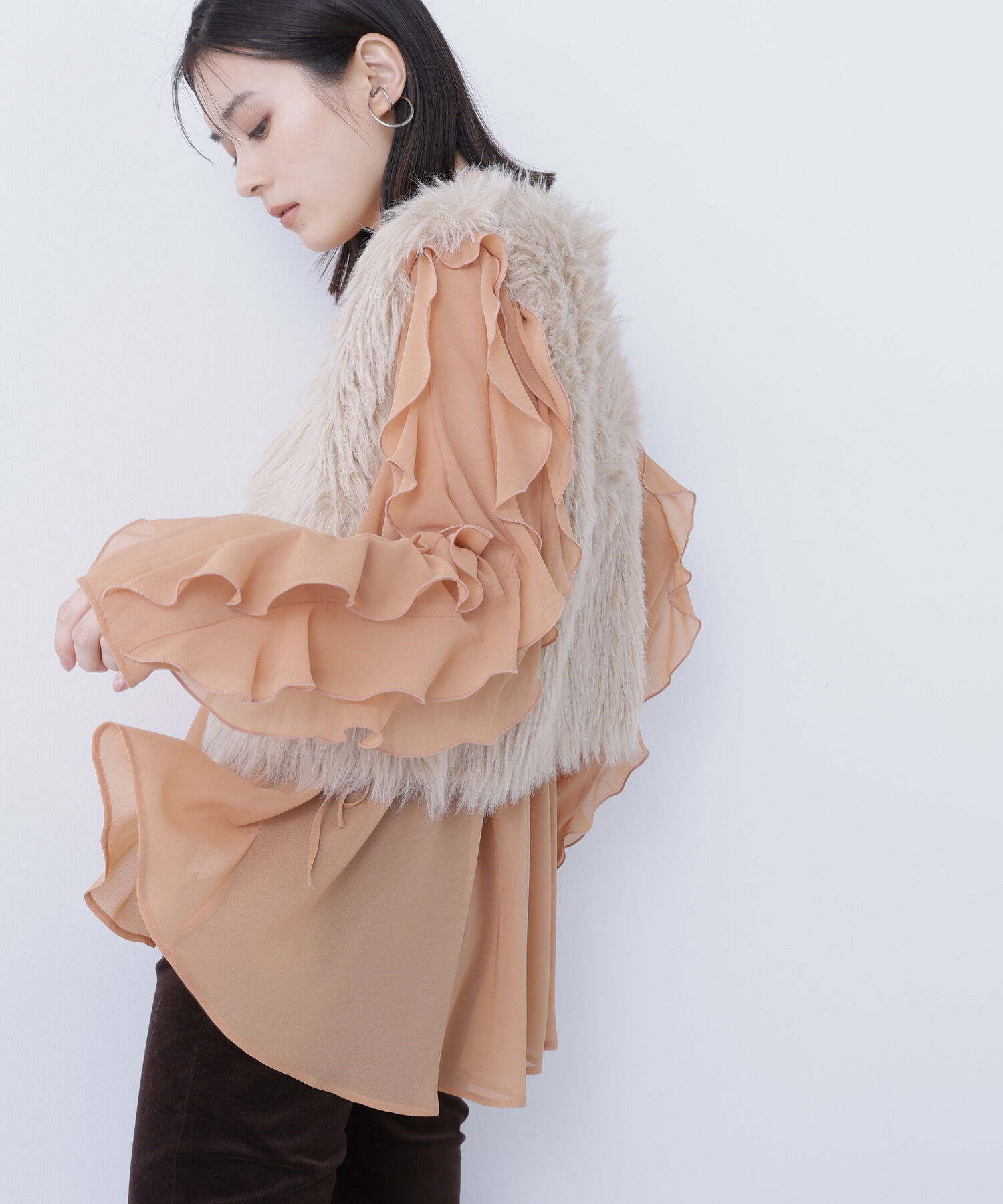  「シャギーニットベスト」|ニット・セーター|