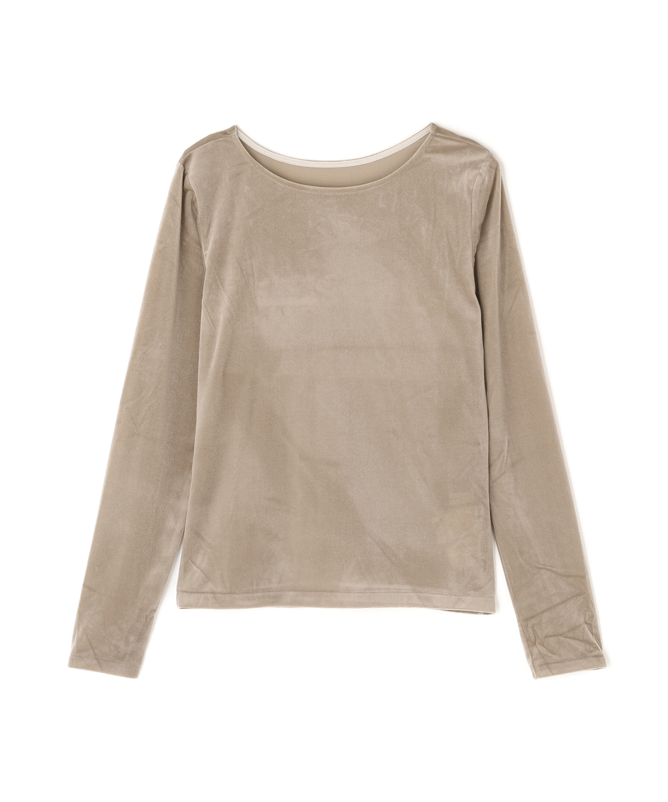  「ベロアボートネックカットソー」|Tシャツ・カットソー|