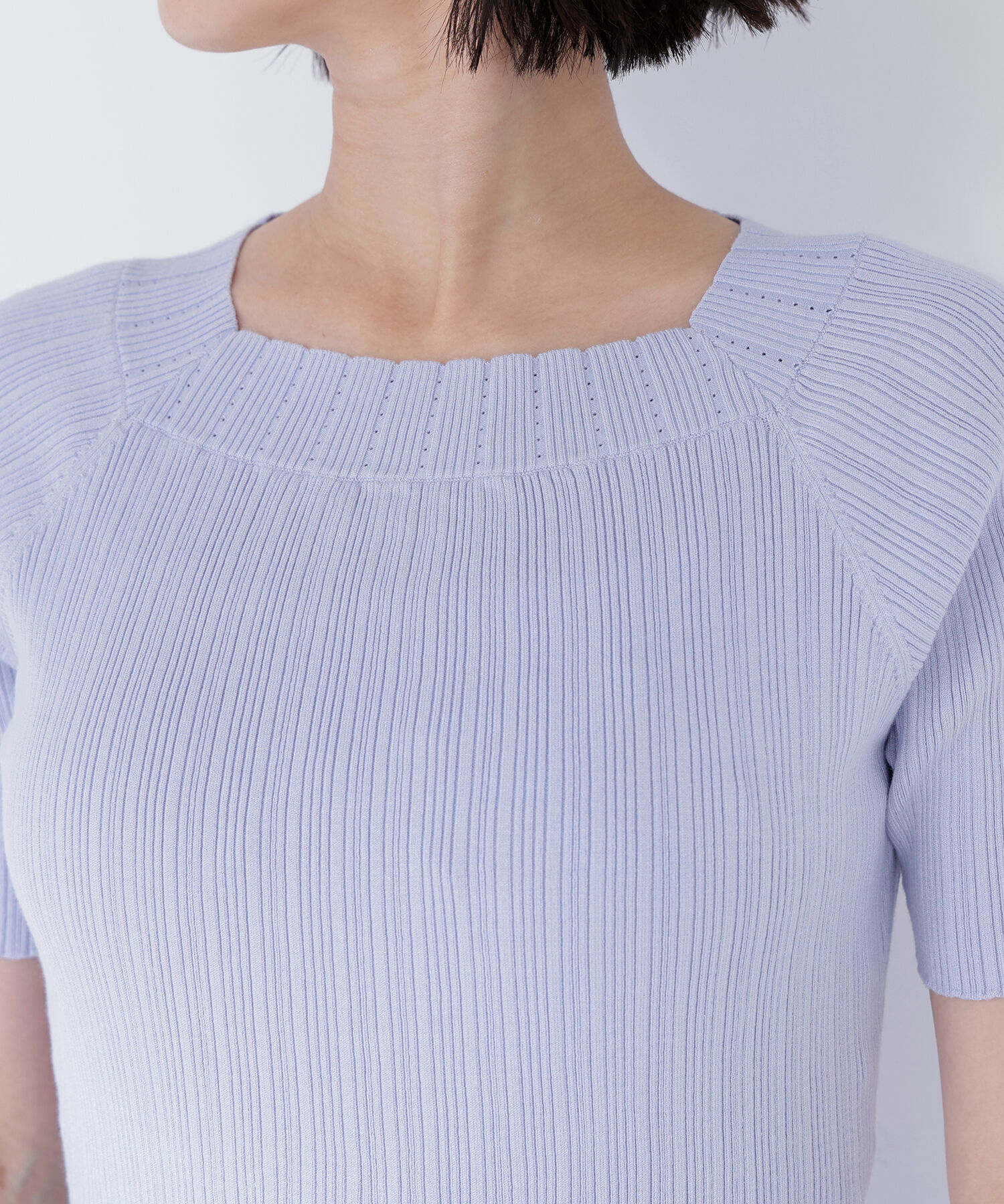  「アイレットフレアニットワンピース」|ワンピース|