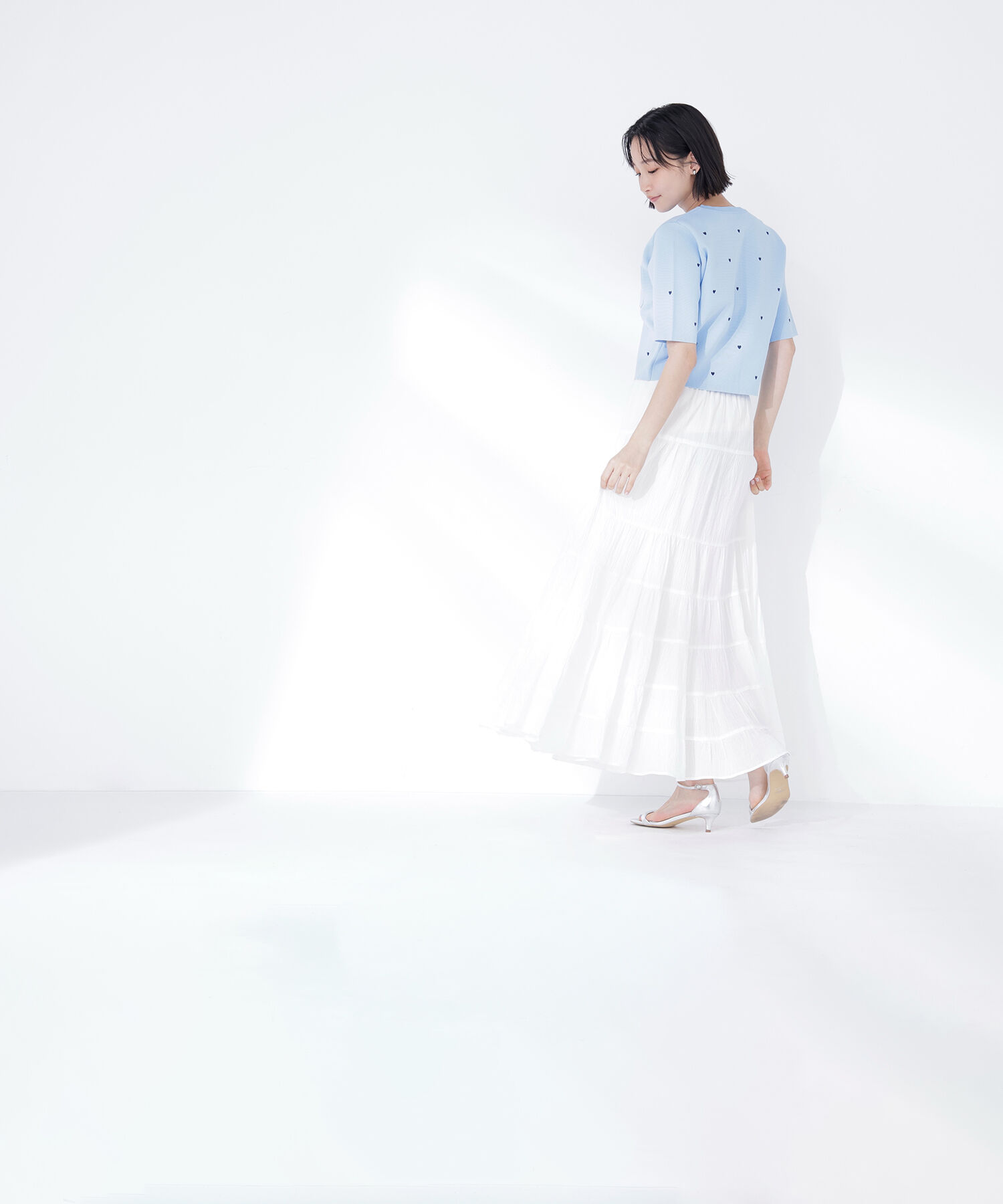  「ハート刺繍ニットジャケット」|ニット・セーター|