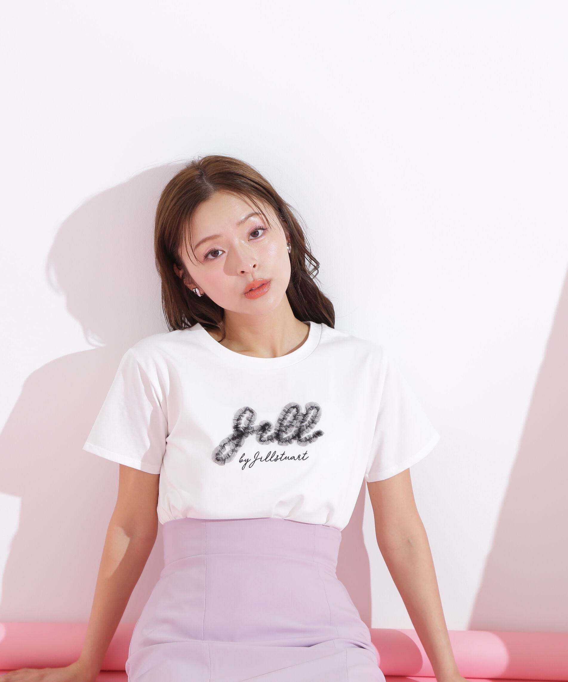  「チュールフリルロゴTシャツ」|Tシャツ・カットソー|