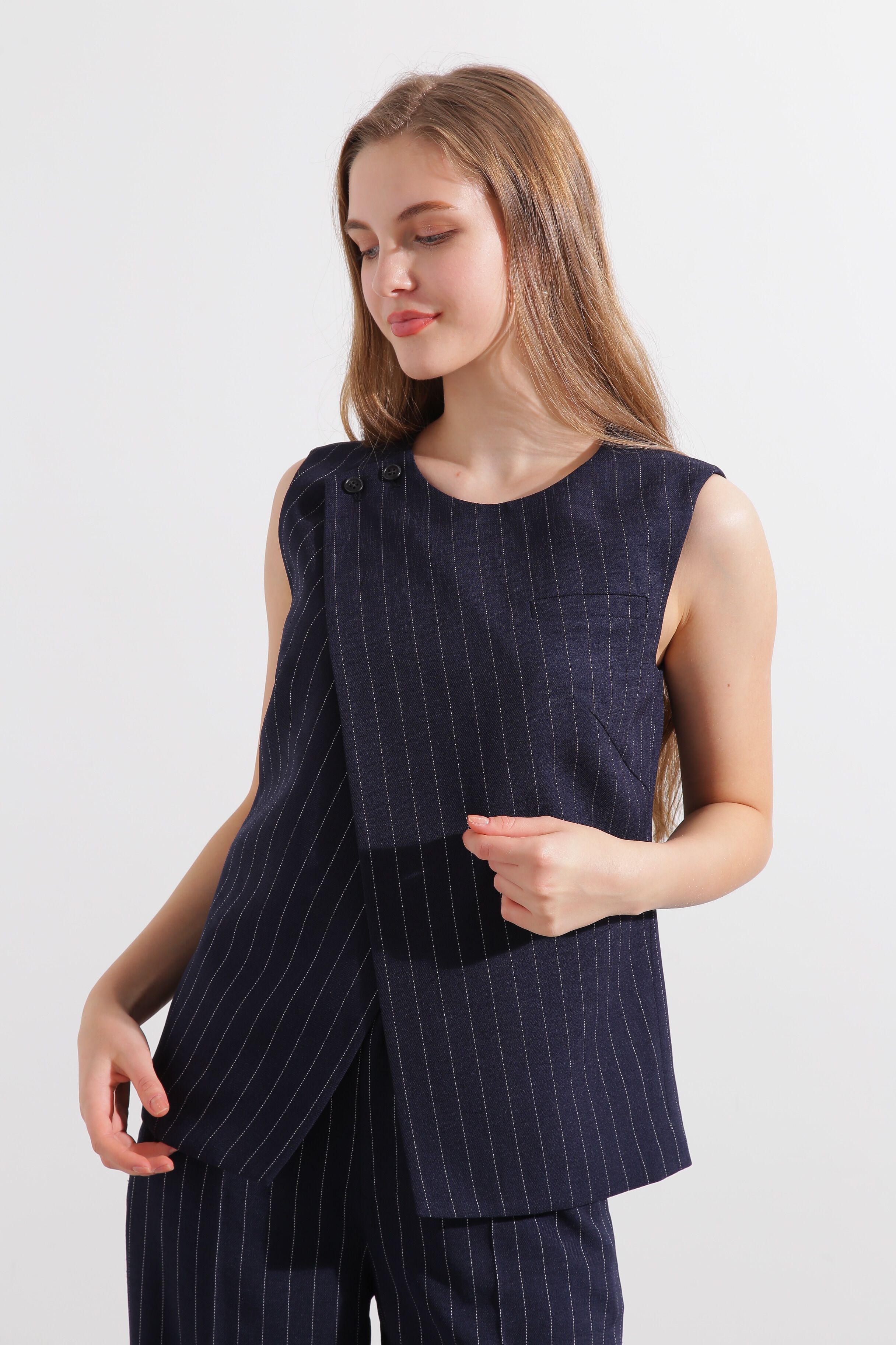  「◆ストライプベスト」|シャツ・ブラウス|