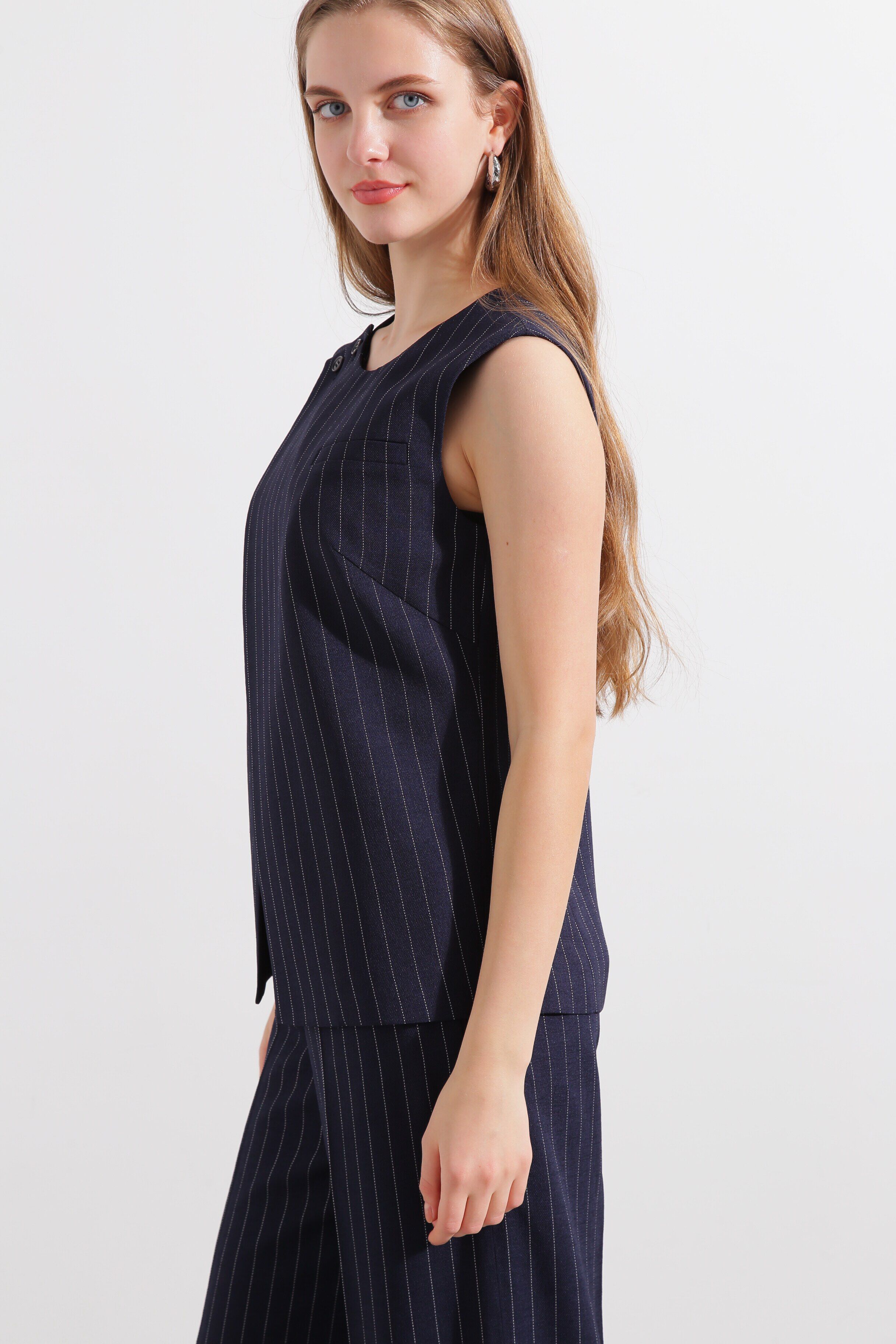  「◆ストライプベスト」|シャツ・ブラウス|