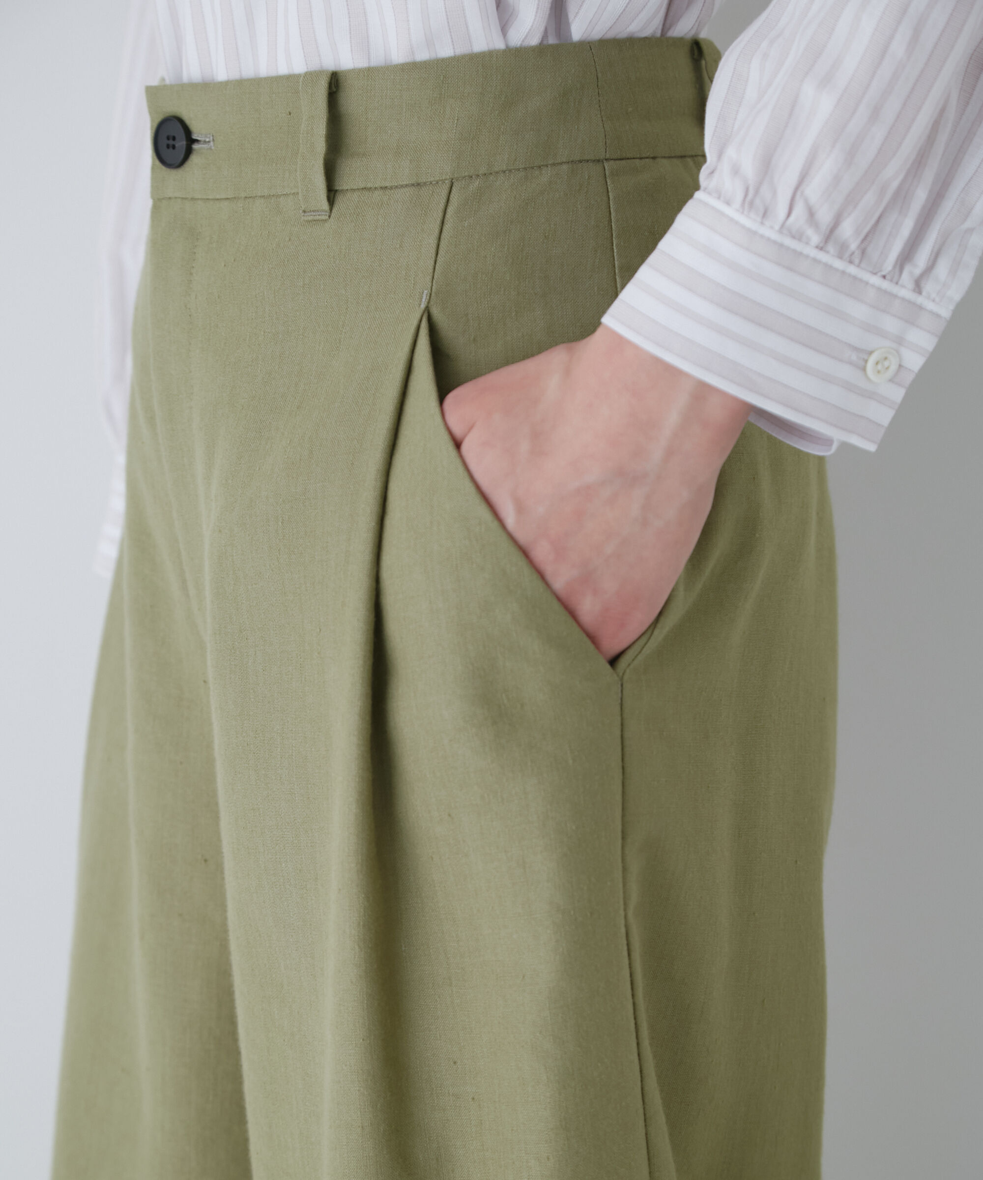  「◆ＰＥレーヨンリネンセミワイドパンツ」|その他|