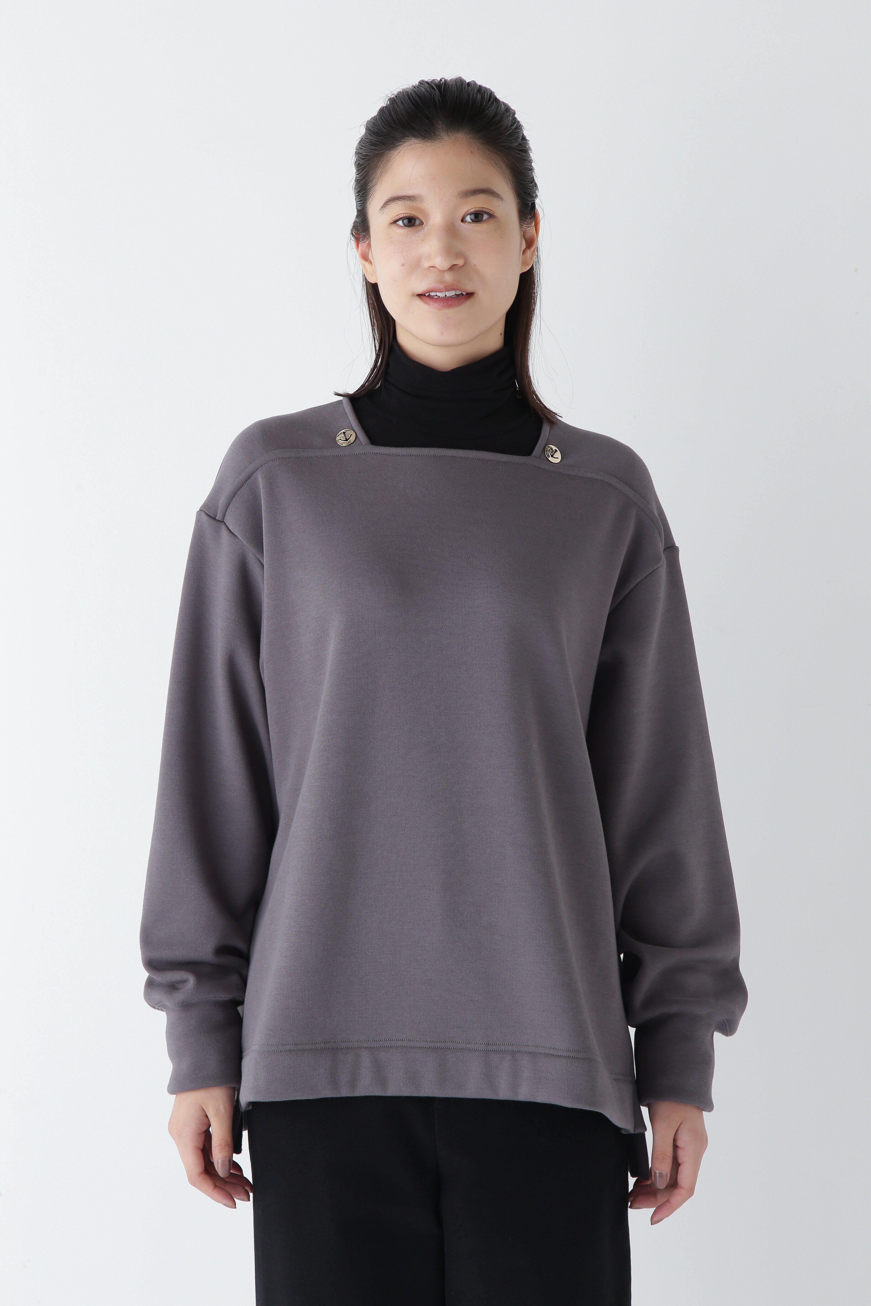  「◆ボンバー裏起毛マリンカラープルオーバー」|Tシャツ・カットソー|