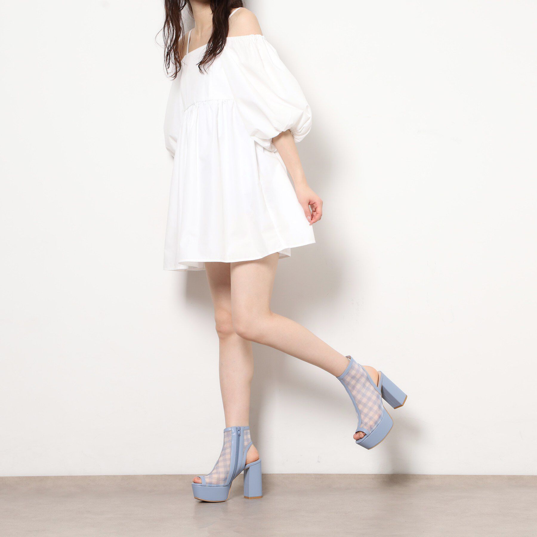 ESPERANZA「厚底ラク盛りブーツヒールサンダル」|ショートブーツ|